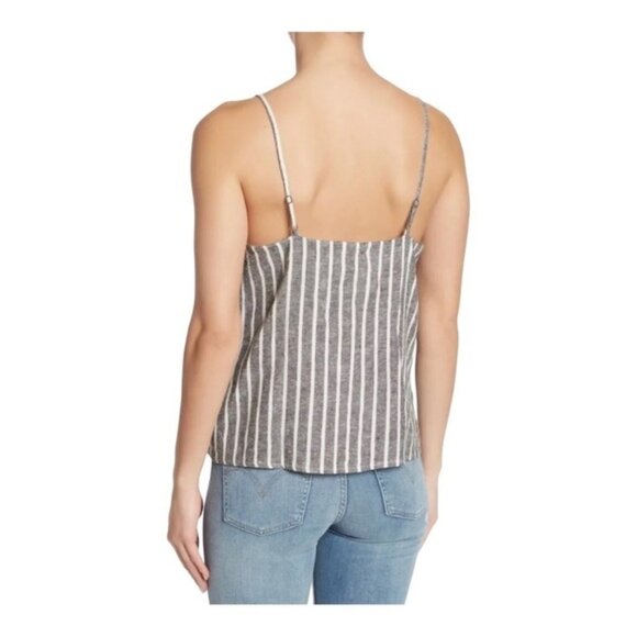 Abound Stripes Linen Blend Tank Top Size XXL - Picture 2 of 14